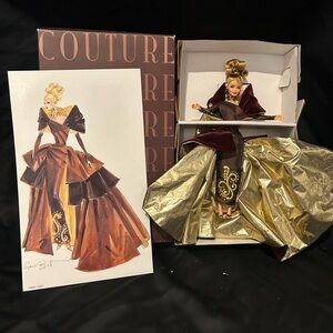 Elegant Gold and Brown Couture limited edition Barbie